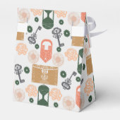 Escape Room Gender Reveal Baby Shower Geschenkschachtel (Rückseite)