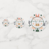 Escape Room Gender Reveal Baby Shower Konfetti (Rückseiten)