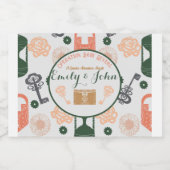 Escape Room Gender Reveal Baby Shower Schaumweinetikett (Einzelnes Label)