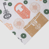 Escape Room Gender Reveal Baby Shower Seidenpapier (Detail)