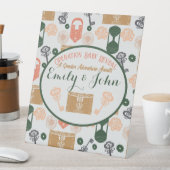 Escape Room Gender Reveal Baby Shower Sockelschild (In Situ)