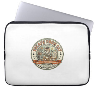 Escape Room Katze Escape Room Katze Vintage Vektor Laptopschutzhülle