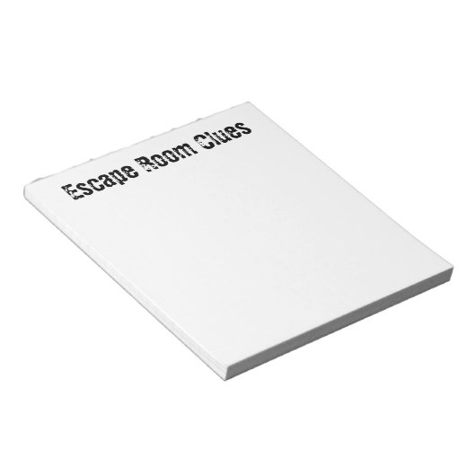 "Escape Room" Note Pad Notizblock (angewinkelt)