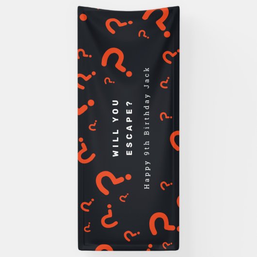 Escape Room Party Banner (Vertikal)