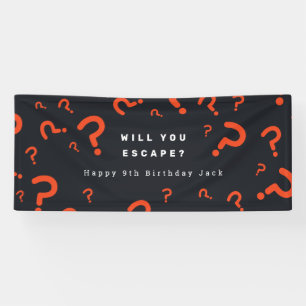 Escape Room Party Banner