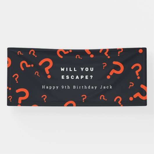 Escape Room Party Banner (Horizontal)