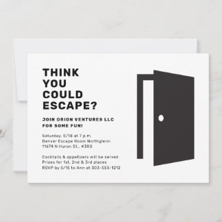 Escape Room Party Einladung