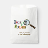 Escape Room Party Geschenktütchen (Vorderseite)