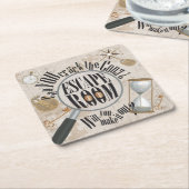 Escape Room Party Puzzle Clue Rechteckiger Pappuntersetzer (angewinkelt)