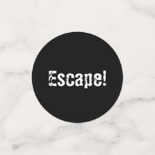 "Escape Room" Party Table Confetti Konfetti (Klein Vorderseite)