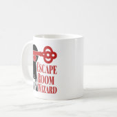 Escape Room Zauberer Kaffeetasse (Vorderseite Links)