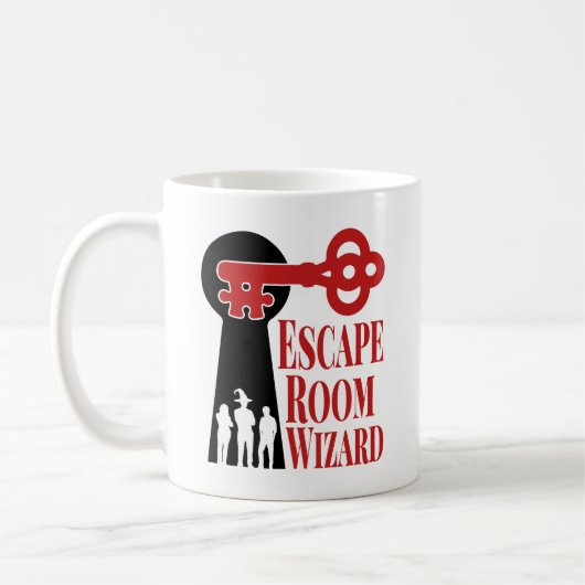 Escape Room Zauberer Kaffeetasse (Links)