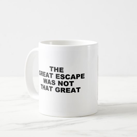 Escape-Tasse Kaffeetasse (Vorderseite Links)