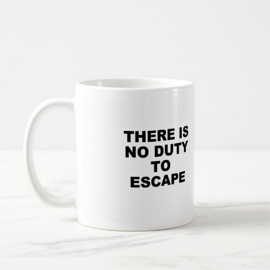 Escape-Tasse Kaffeetasse (Links)
