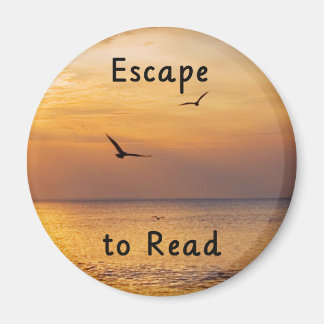 Escape to Read Magnet | Book Lover Reading Quote