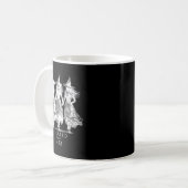 Escaped Since 1692 M Witch Halloween  Kaffeetasse (Vorderseite Links)