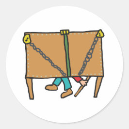 Escapologie Runder Aufkleber