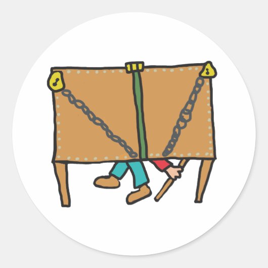 Escapologie Runder Aufkleber (Vorderseite)