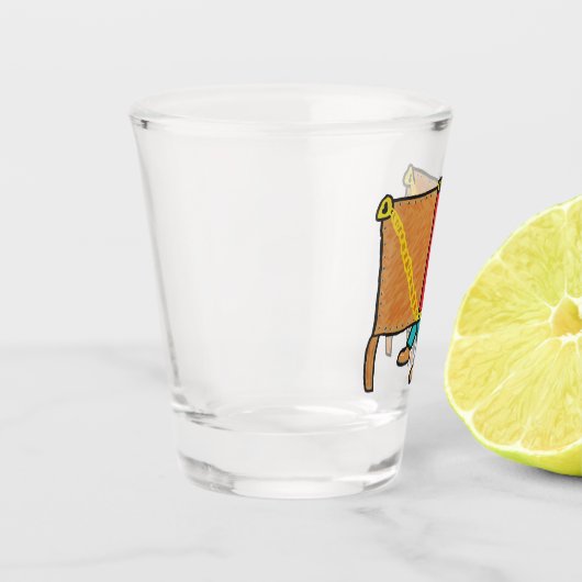 Escapologie Schnapsglas (Links)