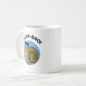Escar-bro Funny French Escargot Snail Pub Kaffeetasse (Vorderseite Links)