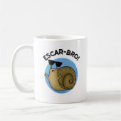 Escar-bro Funny French Escargot Snail Pub Kaffeetasse (Links)