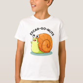 Escar-go Nuts Funny Escargot Snail Pun T-Shirt (Vorderseite)