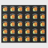 Escar-golf Funny Escargot Snail Pun Dark BG Geschenkpapier (Flach)