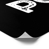 Escar got den Power Funny Snail Pun Dark BG Poster (Ecke)