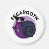 Escar-goth Funny Cool Goth Snail Pub Magnet (Vorne)