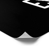 Escar-ziege Funny French Snail Pun Dark BG Poster (Ecke)