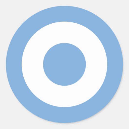 Escarapela Argentinien - Roundel Argentinien Runder Aufkleber (Vorderseite)
