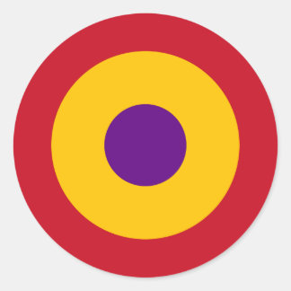 Escarapela de la República Española Runder Aufkleber