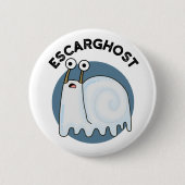 Escarghost Funny French Ghost Snail Pub Button (Vorderseite)