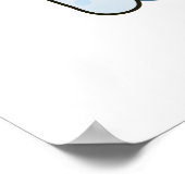 Escarghost Funny French Ghost Snail Pub Poster (Ecke)