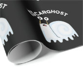 Escarghost Funny French Ghost Snail Pun Dark BG Geschenkpapier (Rolleneckpunkt)