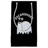 Escarghost Funny French Ghost Snail Pun Dark BG Kleine Geschenktüte (Vorderseite)