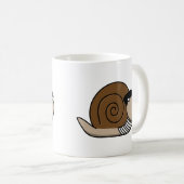 Escargot - Französische Schnecke Kaffeetasse (VorderseiteRechts)