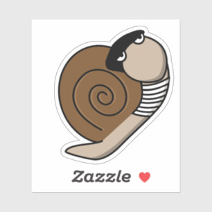 Escargot French Snail Aufkleber
