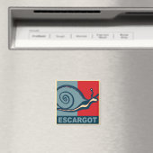 Escargot in Rot und Blau Magnet (In Situ (Geschirrspüler))