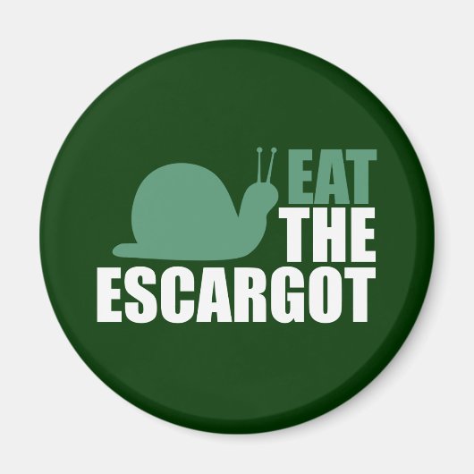Escargot Land Schnecke Delikatessen Magnet (Vorne)