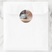 Escargot Runder Aufkleber (Tasche)