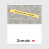 Escena del crimen Aufkleber (Blatt)