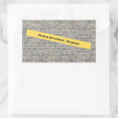 Escena del crimen rechteckiger aufkleber (Tasche)