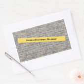 Escena del crimen rechteckiger aufkleber (Umschlag)