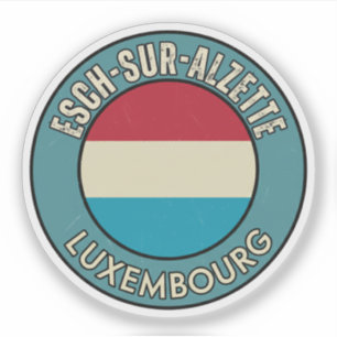 Esch an der Alzette, Luxemburg Aufkleber