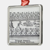 Escheape Markt Silbernes Ornament (Links)