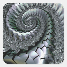 Escheresque Quadratischer Aufkleber