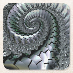 Escheresque Rechteckiger Pappuntersetzer