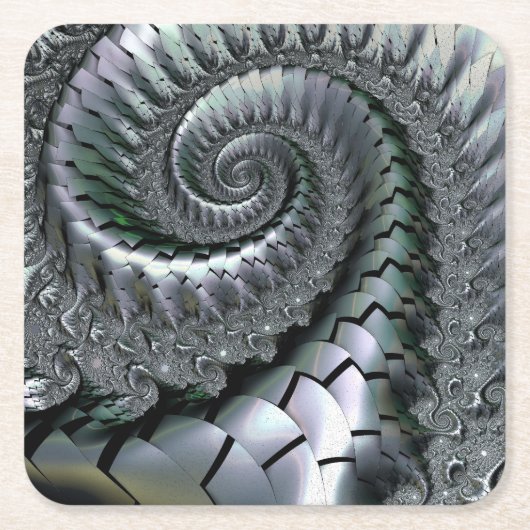 Escheresque Rechteckiger Pappuntersetzer (Vorderseite)