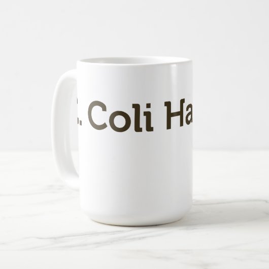 Escherichia Coli geschieht Kaffeetasse (Vorderseite Links)